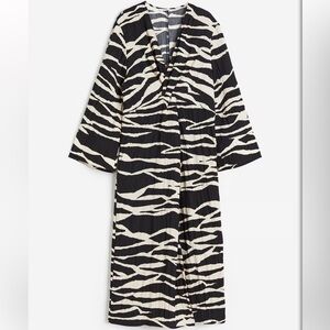 H&M Knot Detail Zebra Print Dress, size M​